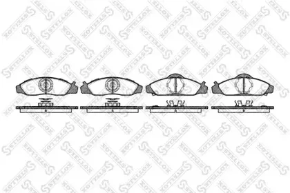 635 012-SX STELLOX Комплект тормозных колодок, дисковый тормоз